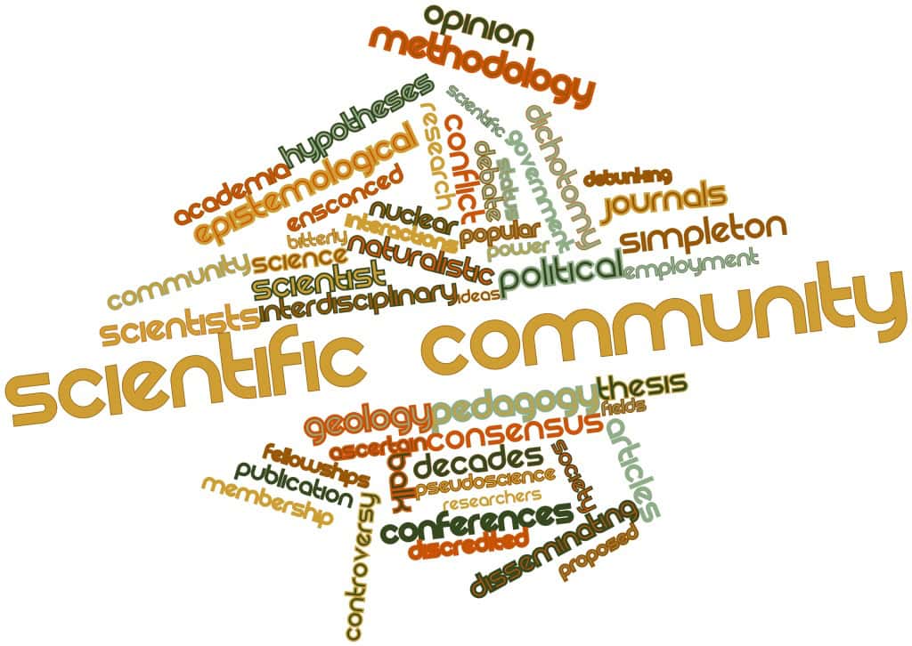 Word cloud for Scientific community